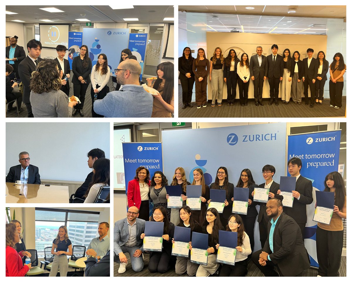We welcomed Company Program individual award winners &amp; Career Accelerator interns to Zurich Awards Night! Students spoke with Zurich Canada's CEO, Saad Mered and networked with Zurich employees. Thank you, Zurich volunteers, especially Ray Chaaya, for making this night possible.