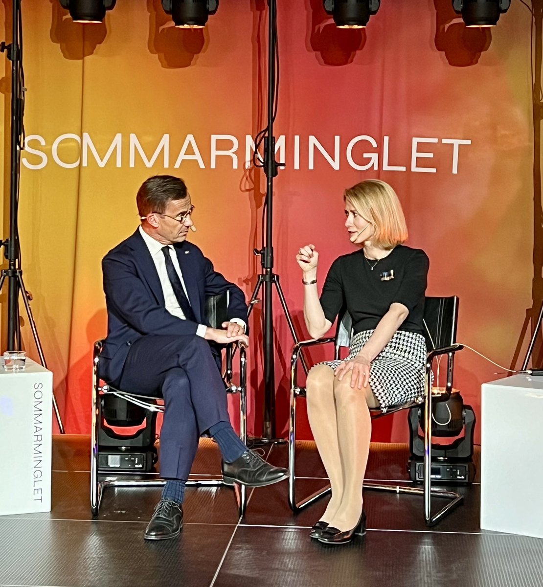 Kaja Kallas (@kajakallas) on Twitter photo Attended Sommarminglet of tech entrepreneurs with <a href="/SwedishPM/">Ulf Kristersson</a>.
Defence is crucial for Estonia along with the startup and tech sectors.
Combining strengths of these sectors, innovation to revolutionize defence can follow.
Estonian and Swedish companies should seize the momentum. Attended Sommarminglet of tech entrepreneurs with <a href="/SwedishPM/">Ulf Kristersson</a>.
Defence is crucial for Estonia along with the startup and tech sectors.
Combining strengths of these sectors, innovation to revolutionize defence can follow.
Estonian and Swedish companies should seize the momentum.