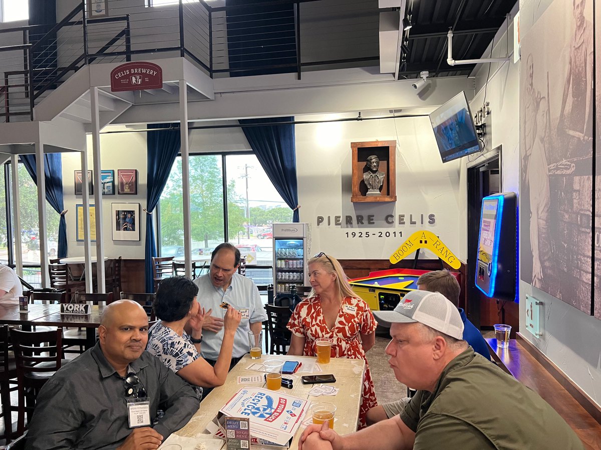 What a blast at our STEM speed networking forum at <a href="/CelisBeers/">Celis Brewery</a> last Thursday! A shoutout to the 15 organization reps who joined us for an evening of connections, brews, and science talk. 🎤  
Mark your calendars for the next networking Forum - June 27th at <a href="/TACC/">TACC</a>. <a href="/STEMecosystems/">STEM Ecosystems</a>