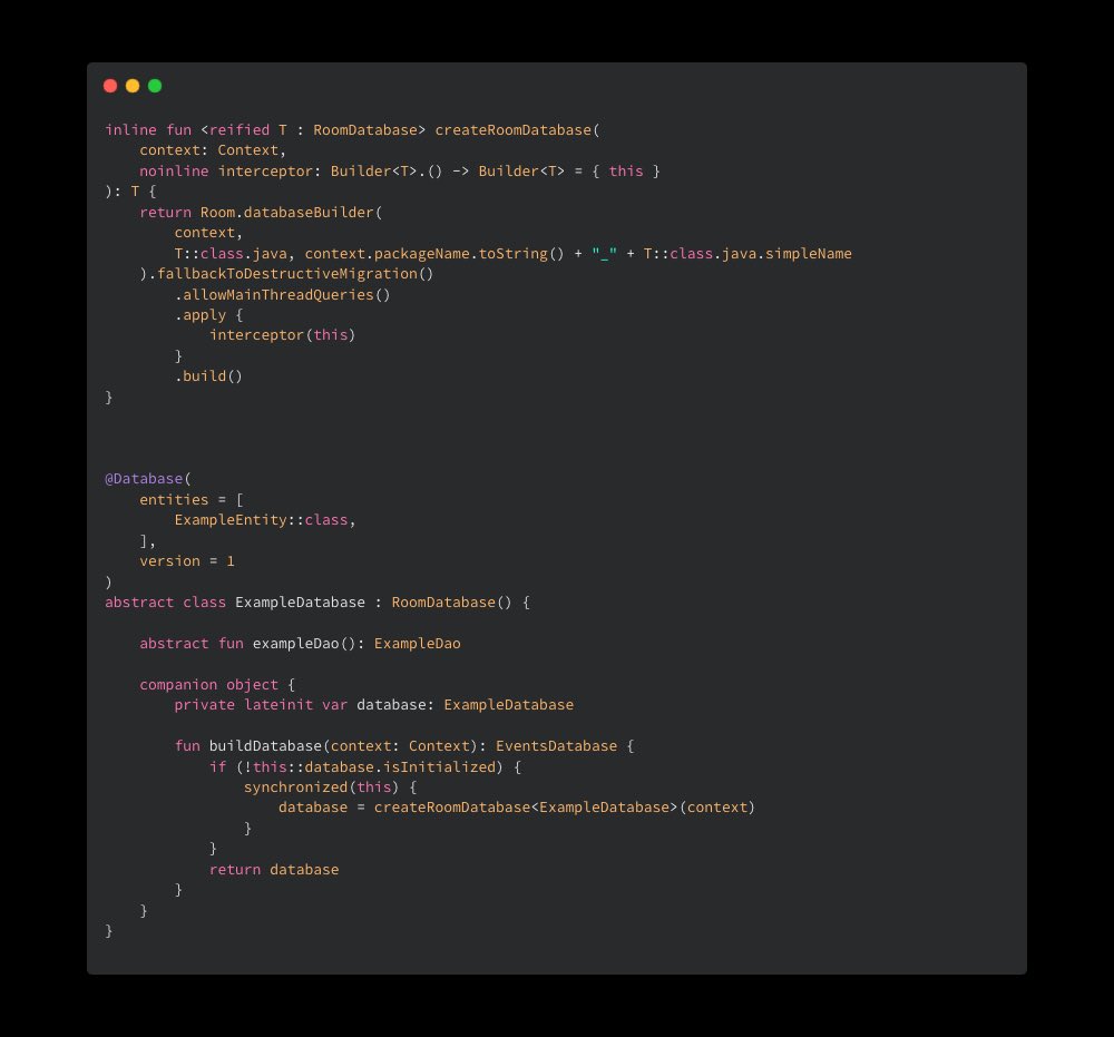 What do you think about a generic extension function for creating RoomDatabase? #android #androiddev #room