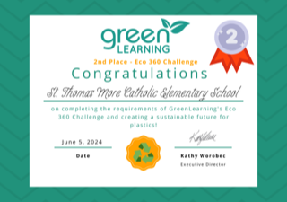 Teacher4Muggles's tweet image. WOW! Miss McCallion&apos;s grade 4 class placed 2nd in the Eco-360 Challenge. We designed a nurdle-catcher to remove plastic pollution from the ocean. Thank you GreenLearning for this amazing educational experience.
@GreenLearning @stthomasmore19