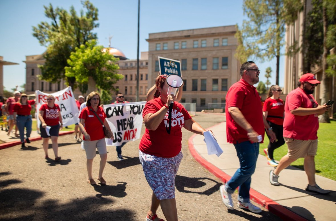 Janice Dwosh (@jdwoshaz) on Twitter photo Rallying at the AZ Capitol <a href="/ArizonaEA/">Arizona Education Association 🍎🏫</a> <a href="/AEARetired/">AEA-Retired</a> colleagues to fully fund public ed in the state budget & eliminate the ESA voucher scam! Spreading the word about #teachtruth day of action ! <a href="/ZinnEdProject/">Zinn Ed Project</a> <a href="/NEAToday/">NEA</a> Rallying at the AZ Capitol <a href="/ArizonaEA/">Arizona Education Association 🍎🏫</a> <a href="/AEARetired/">AEA-Retired</a> colleagues to fully fund public ed in the state budget & eliminate the ESA voucher scam! Spreading the word about #teachtruth day of action ! <a href="/ZinnEdProject/">Zinn Ed Project</a> <a href="/NEAToday/">NEA</a>