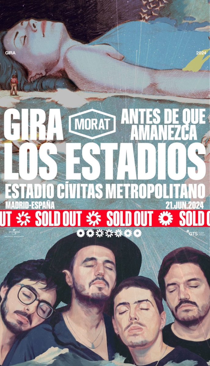 Fcmoratesp's tweet image. ESTO NOS LLENA DE MUCHO ORGULLO!!!
SOLD OUT EN EL METROPOLITANO @MoratBanda
