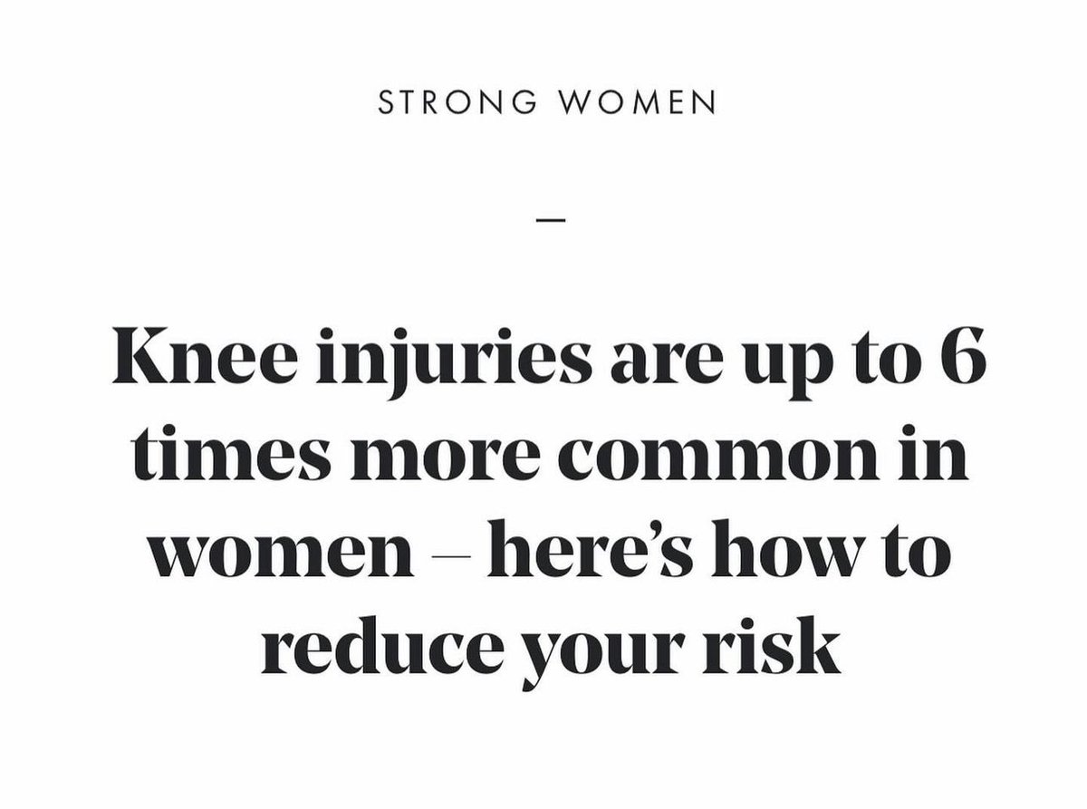 Great piece in @stylistmagazine flagging the
importance of injury prevention and the work of @PowerUptoPlay we unpick the women's acl crisis
Read it online at https://
stylist.co.uk/fitness-health/ workouts/knee-injuries-common-women-risk/872528
#acl #injuryprevention #womensacls