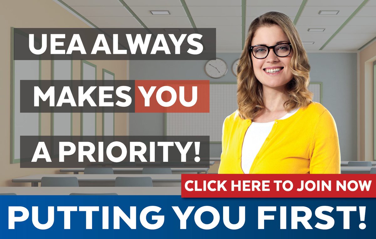 Make YOU a priority, and ensure you are protected when entering the classroom. 
loom.ly/7dHZJ4s
#UEA #DifferentByDesign #righthererightnow