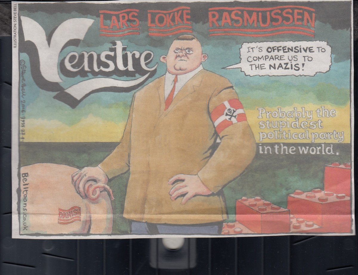 Jeg ELSKER den her med LARS LOKKE ... Satiretegnere er et TRUET folkefærd. For nylig er tegneren Steve Bell blevet fyret for en hård streg af og om den israelske statsleder.