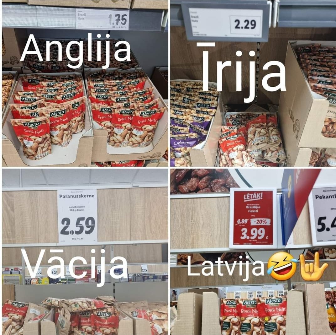 Lidl Latvija uzvar🥇🥂
Kāpēc !?! <a href="/EM_gov_lv/">EkonomikasMinistrija</a> 
Tā ir bezdievīga kāšana!
<a href="/lidl/">Lidl in Deutschland</a>