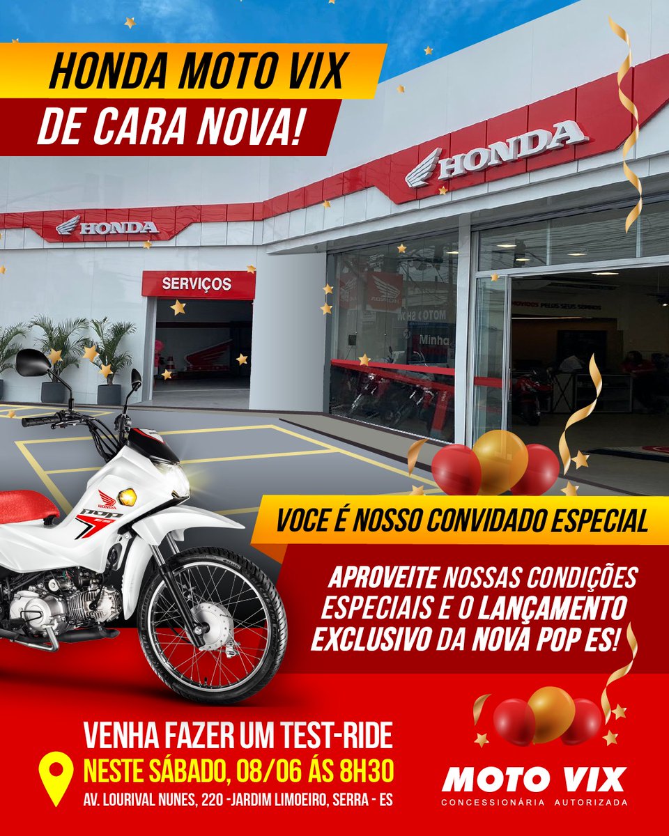 Douglas_Ds11's tweet photo. Faço o convite pra você que ainda não está por dentro das novidades, nesse sábado dia 08/06 às 8:30 você é o nosso convidado especial, venha fazer um teste - ride, lançamento exclusivo da nova #POP ES! https://t.co/OnTVNDVVGU