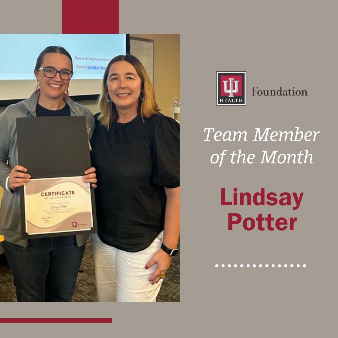 Last month, Lindsay Potter was recognized as our team member of the month! She has been making all the difference in the office with her work on the green team, and executing her first <a href="/RevIndyEvent/">Rev Indy</a>.