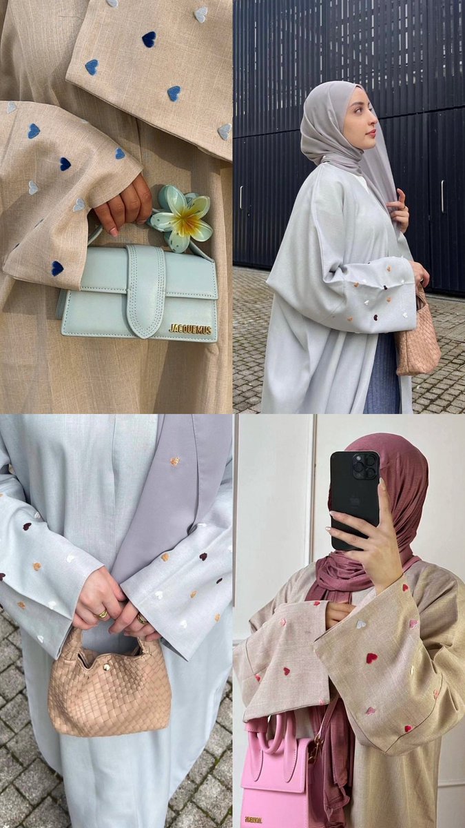 selain coquette abaya.. 
this cardigan abaya pun cantik for ootd raya haji nanti kan?!  ⸜(｡˃ ᵕ ˂ )⸝♡

it’s love embroidery guys ❤︎
— s.shopee.com.my/2VWLmzOPkk