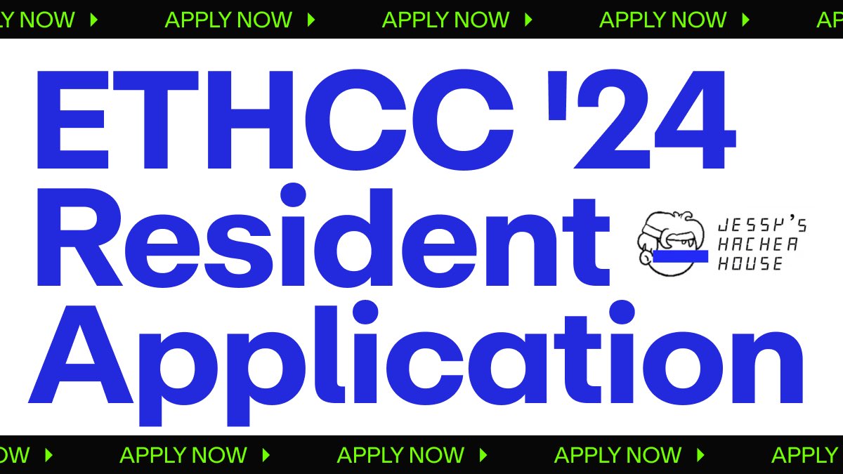 ETHCC House loading... July 7-12th we will be hosting 12 hackers in the center of Brussels just a 10 minute walk from the conference venue! 

No specific theme, just based engineers x humans, you know the drill...apply to come hack with us here 🙃 - bit.ly/hackethcc