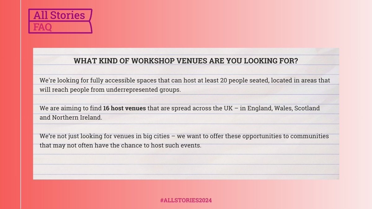 laurastorybooks's tweet photo. I am helping out with the organisation of the in person workshop  venues. An amazing opportunity to have an award winning author present a workshop to people in your community. Apply here https://t.co/R8Pjmn0d1W 
#AllStories2024 https://t.co/3FBYX7WIJJ