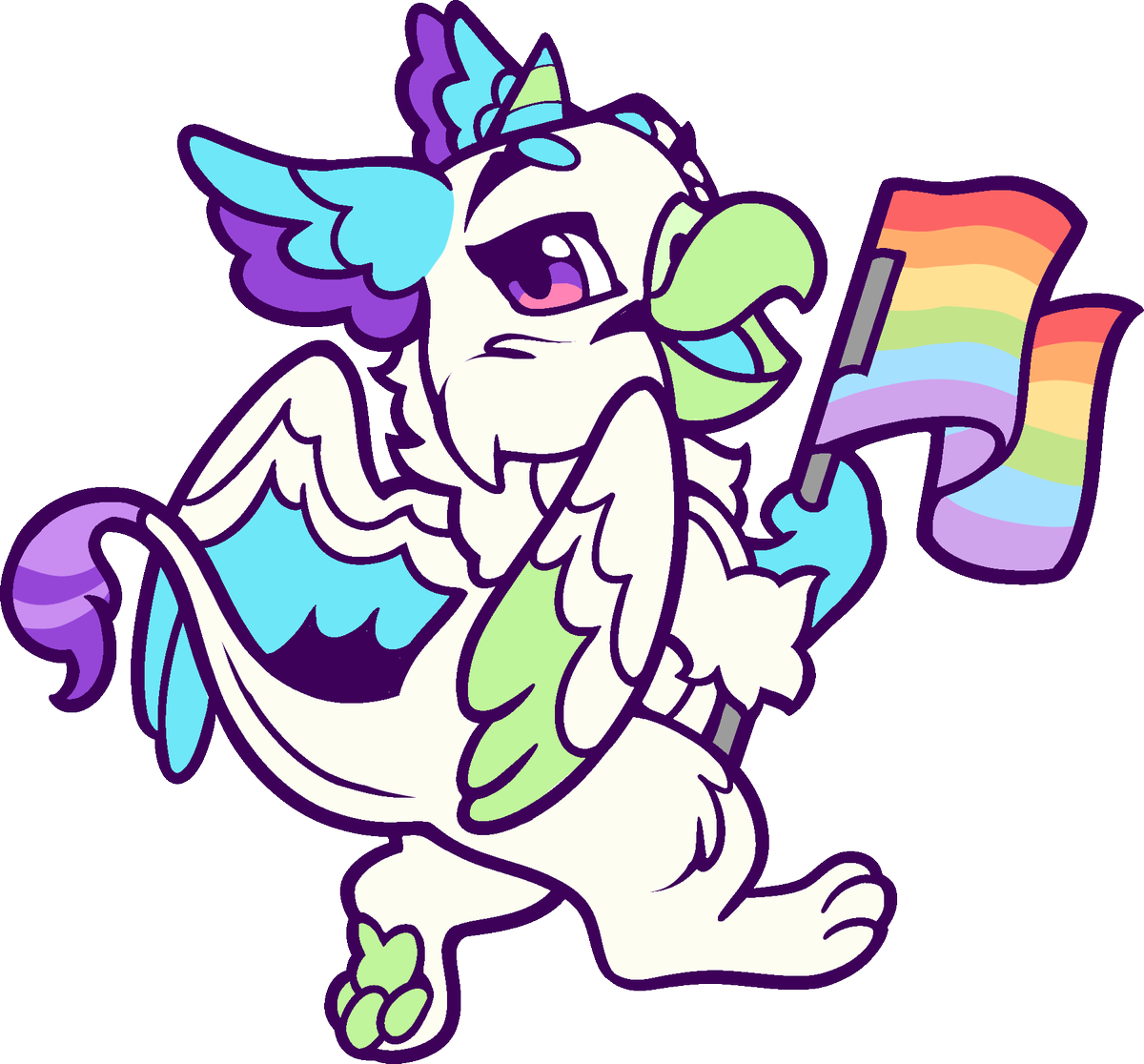 Did up Panko and Pup for Pride, thanks to <a href="/FursonaPins/">Fursona Pins ® TFF ✨</a> for allowing this for the community !