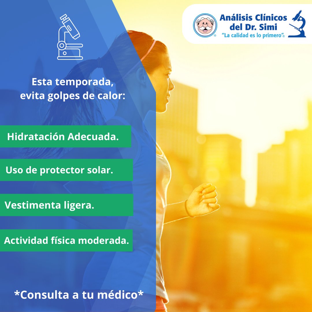 ssdrsimi's tweet photo. Implementar estos consejos puede ayudarte a prevenir un golpe de calor.​

¡Cuídate! 🥛 https://t.co/dWDCse6dam