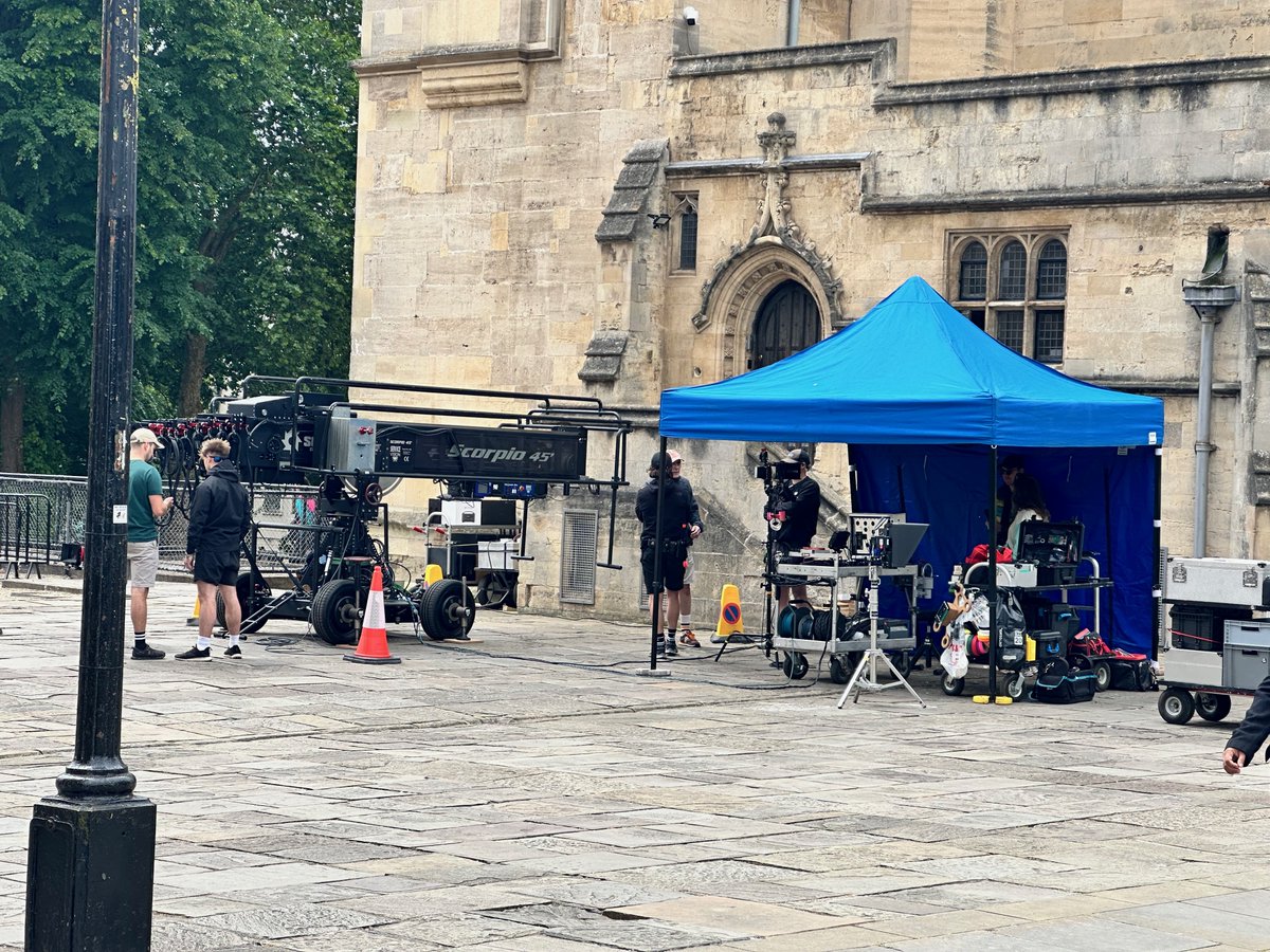 Mammoth Screen filming "Towards Zero" for the BBC on Frog Lane and outside Bristol Cathedral.  Wednesday, 5th June, 2024.  🧵1/2  #bristol #filming #crewloc