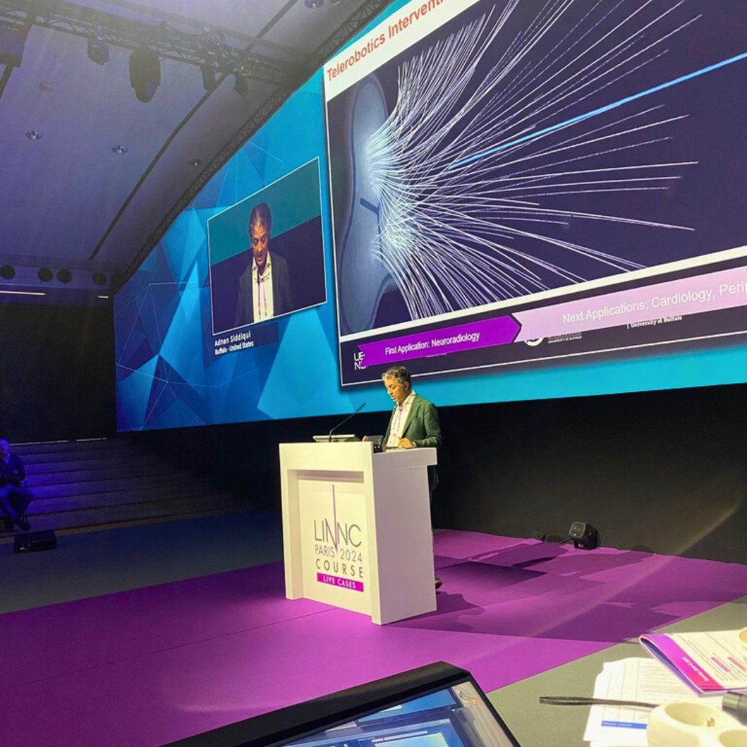 _AdnanSiddiqui's tweet photo. Delighted to talk about the future of robotics and navigation at #LINNC2024 in Paris this week!

#neurosurgery #cerebrovascular #LINNC @LINNConline #internationalneurosurugery https://t.co/GQydQmtfcR