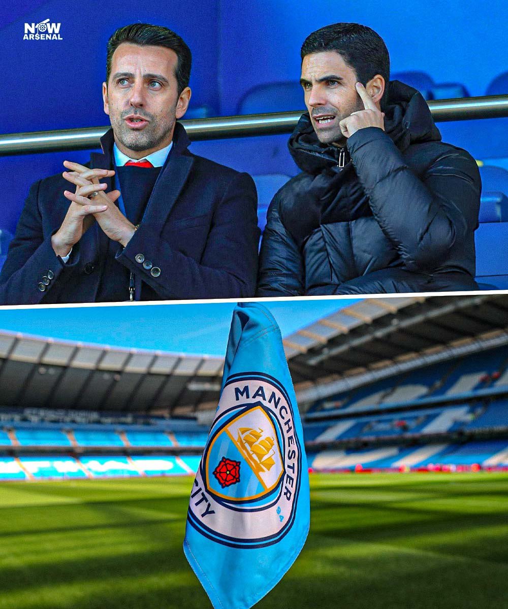 now_arsenaI's tweet photo. 🚨According to various reports, Arsenal are partly responsible for leaking details of Manchester City's upcoming case against the Premier League.

Mikel Arteta doesn’t just want to beat his former club, he wants to take them down.

My foggin manager. https://t.co/geXXMwr19T