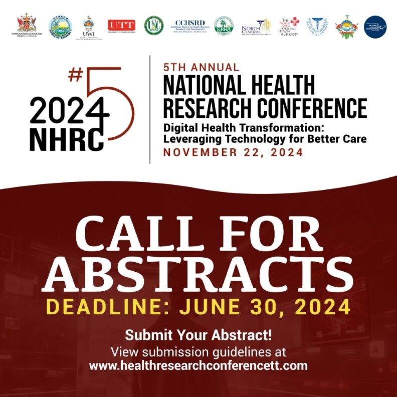 5th NHRC  -  CALL FOR ABSTRACTS

The deadline is drawing close...get your abstracts in by June 30!! 

healthresearchconferencett.com/call