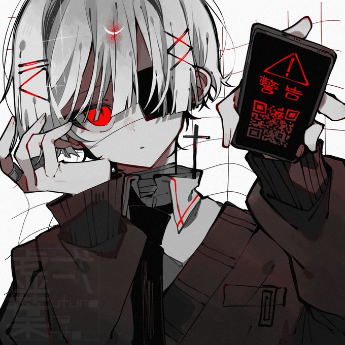 「eyepatch red eyes」 illustration images(Latest)