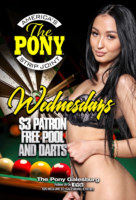 PonyGalesburg's tweet photo. It's Wednesday.
We have $3 Patron and FREE POOL & DARTS!
What other excuse do you need to visit The Pony?
💋💋💋
.
.
.
#Humpday #midweek #ThePony #halfwaytotheweekend #ponyup #thegrind #wednesday #weekdaysbelike #ponyparty #galesburg #patron #pool #darts #poolshark https://t.co/8kscpJJqkb