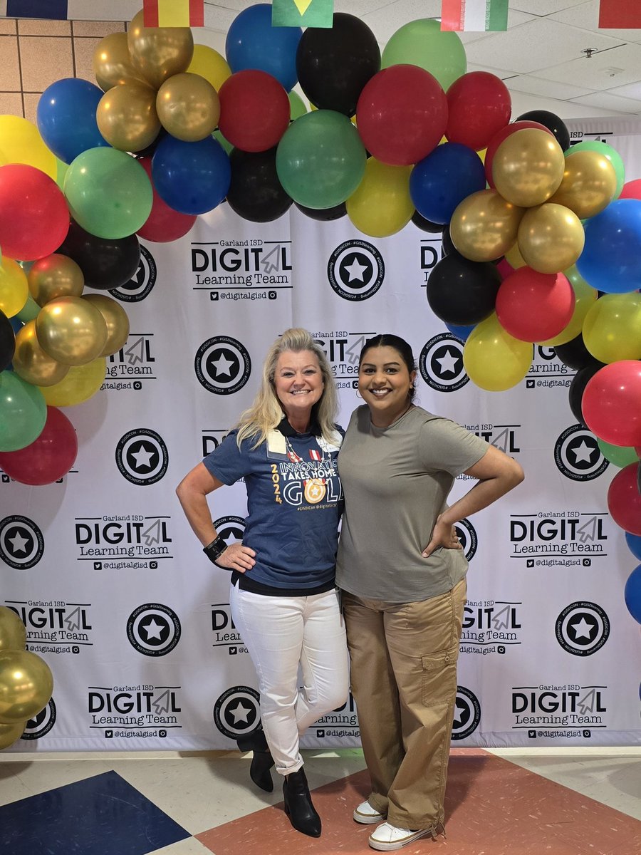 Highlight of my day (besides learning about AI 😉): running into one of my FAV. teachers - Ms. Holcomb! ❤️ I can't believe I haven't seen her since I was in her class (4th grade from 2000-2001) and SHE recognized ME! #gisdicon <a href="/DigitalGISD/">Garland ISD’s Digital Learning Team</a> <a href="/22pamh/">Pam Holcomb</a> <a href="/BeaverMST_Stars/">Beaver MST</a> #BeaverMSTalum