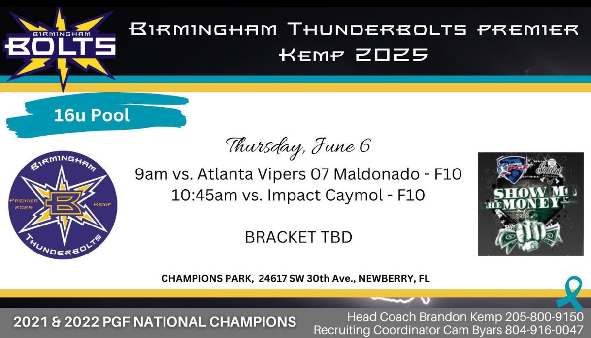 Show Me the Money 💵⚡️💜 <a href="/thunderbolts07/">Birmingham Thunderbolts Premier 2025-Kemp</a> <a href="/CoachJordanSB/">Jordan Clark</a> <a href="/newmz4/">Nicole Newman</a> <a href="/tsmartt14/">Taylor Smartt</a> <a href="/FAUSoftball/">Florida Atlantic Softball</a>