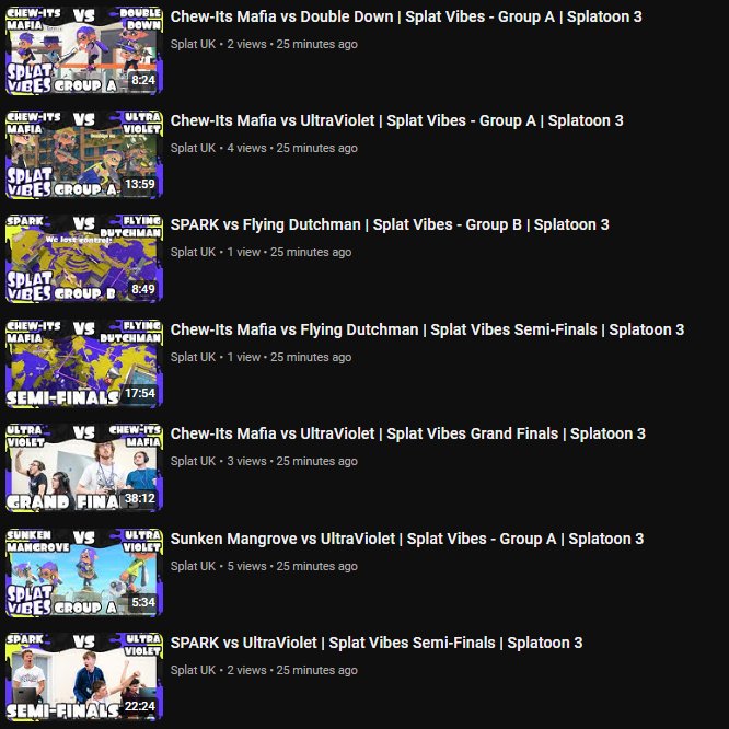 SplatUK_'s tweet image. Splat Vibes &amp;amp; Breeze 2023 separate match edits have been uploaded to the Splat UK channel! 🎥

Relive your favourite moments ⬇️
youtube.com/@SplatoonUK

#Splatoon #SplatVibes #Breeze2023