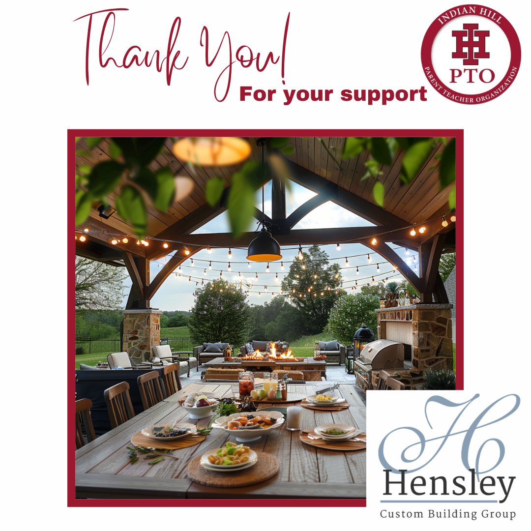 IH PTO is grateful to Hensley Custom Building Group for their amazing sponsorship support of our organization this school year. 

To find out more about Hensley Custom Building Group, please visit: hensleyhomes.com or find them on Instagram @hensleycustombuildinggroup.
