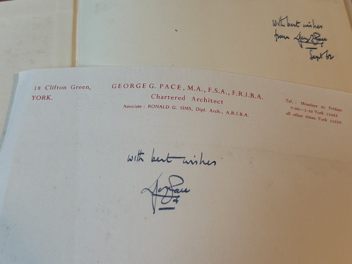 Just discovered in a ‘new’ book #GeorgePace #PaceandSims