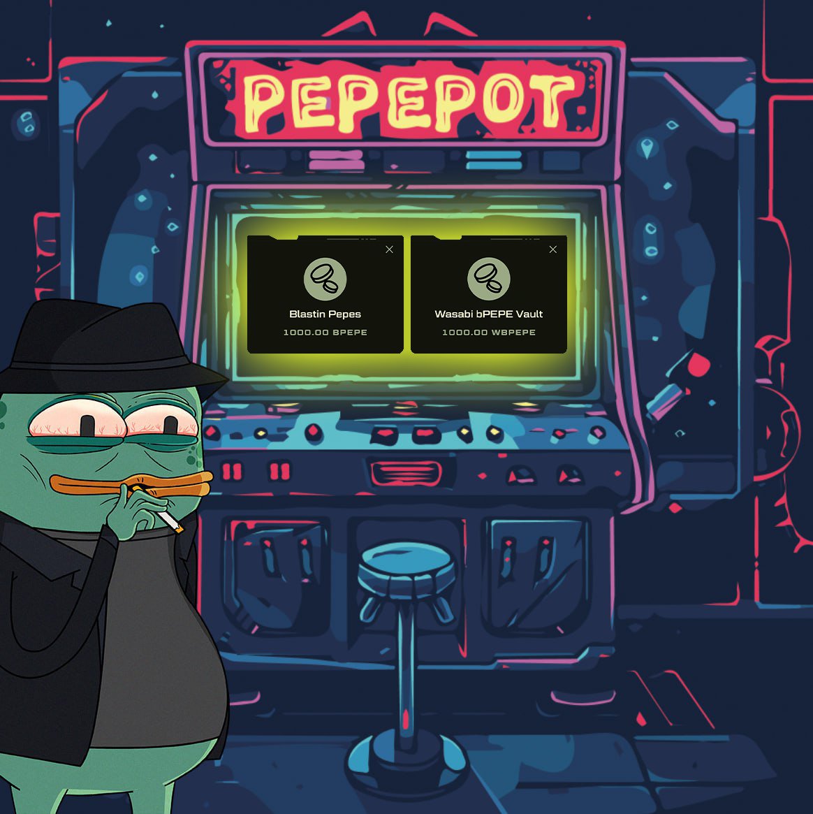 Slow down, take a breath, and read carefully 🙂

Jackpot Best Practice: For Jackpot Gold, Go Fungible

bPEPE &amp; wbPEPE are viewed the same in the context of the Blast Jackpot, add whichever you hold. If you staked on Wasabi: wbPEPE, otherwise: bPEPE

Should the Jackpot hit for the