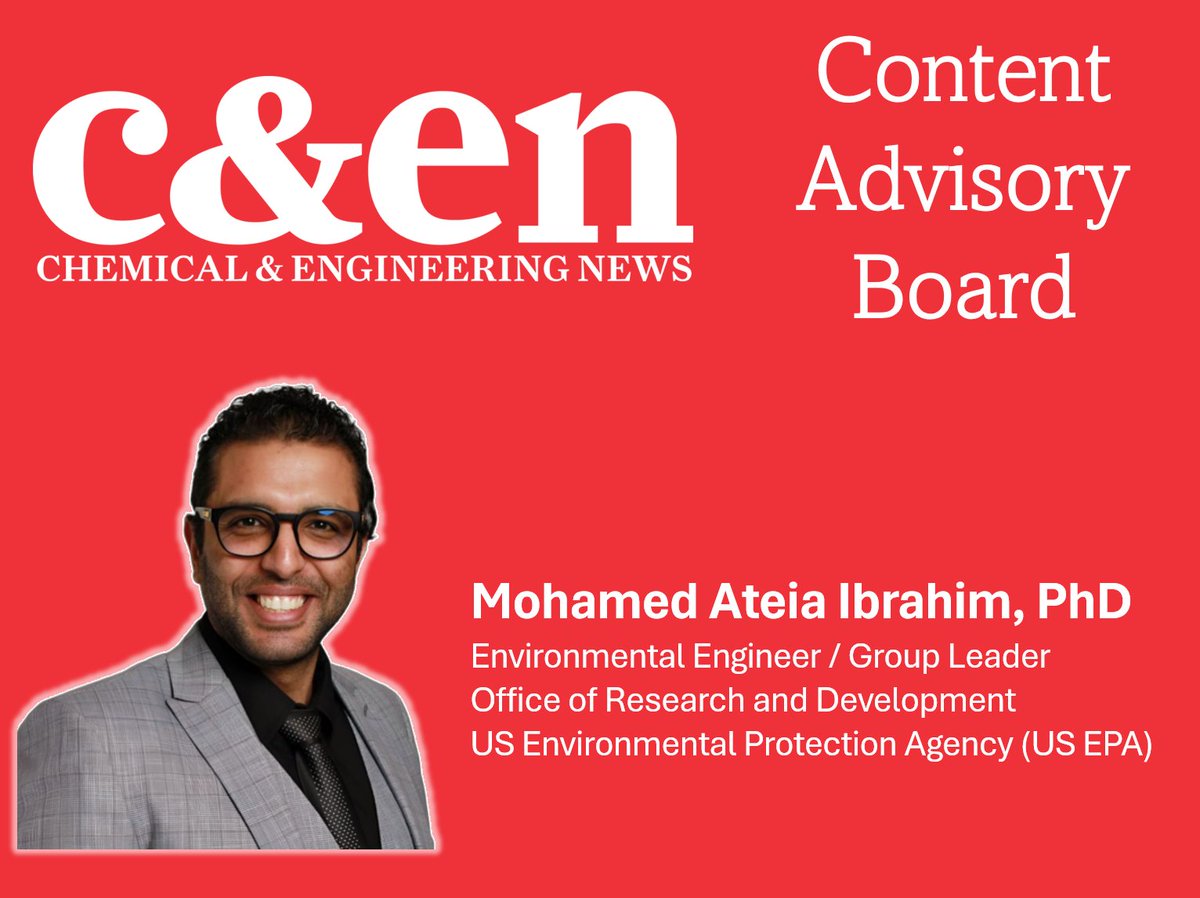 Mohamed Ateia Ibrahim (@moha_ateia) on Twitter photo ๐ ๐๐๐ฌ๐ฒ๐ฝ๐ฒ๐ท๐ฐ ๐๐ฎ๐๐ผ: ๐ฅ๐๐พ๐๐พ๐๐ ๐๐ฝ๐ ๐&๐ธ๐ฉ ๐๐น๐๐พ๐๐๐๐ ๐ต๐๐ถ๐๐น ๐
I'm thrilled to share that I've joined the Content Advisory Board of <a href="/cenmag/">C&EN (Chemical & Engineering News)</a>! As a long-time reader who loves diving into C&EN with a cup of coffee by the fireside, this is a great honor.โจ ๐ ๐๐๐ฌ๐ฒ๐ฝ๐ฒ๐ท๐ฐ ๐๐ฎ๐๐ผ: ๐ฅ๐๐พ๐๐พ๐๐ ๐๐ฝ๐ ๐&๐ธ๐ฉ ๐๐น๐๐พ๐๐๐๐ ๐ต๐๐ถ๐๐น ๐
I'm thrilled to share that I've joined the Content Advisory Board of <a href="/cenmag/">C&EN (Chemical & Engineering News)</a>! As a long-time reader who loves diving into C&EN with a cup of coffee by the fireside, this is a great honor.โจ