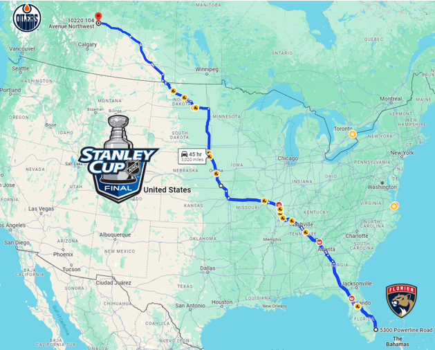 NorthernPhilly's tweet photo. Just  a hunch.  There won't be any fan buses for the NHL Finals.  #StanleyCup @NHL https://t.co/LBks8aF9Er