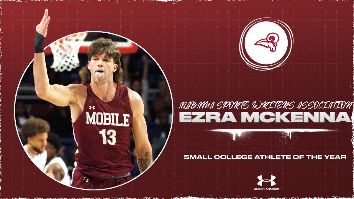 UMobileRams's tweet photo. M BKB 🏀 | NEWS: Ezra McKenna of the University of Mobile Men’s Basketball program has been named the Alabama Sports Writers Association Small College Athlete of the Year!

Read more 🔗: https://t.co/TTExvcyJ8f

#Rammit #BeKnownUM https://t.co/eEgeLiWLSs
