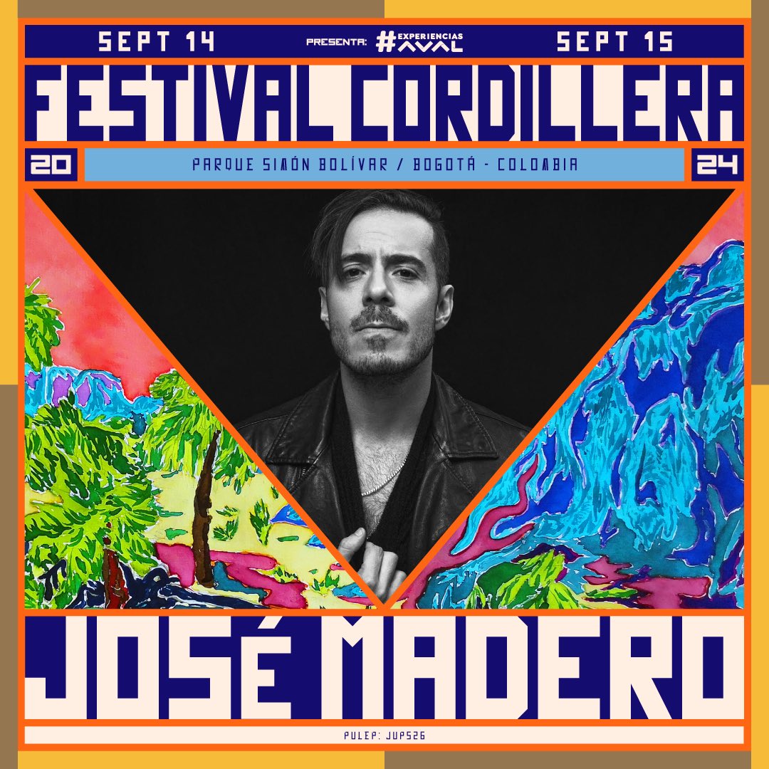 ClassMusic's tweet image. Codillera, allá vamos! 🇨🇴

@jose_madero estará este 15 de septiembre en el Festival Cordillera ubicado en el parque Simón bolivar, Colombia🎶

Adquiere tus boletos aquí🎟️: eticket.co/masinformacion…