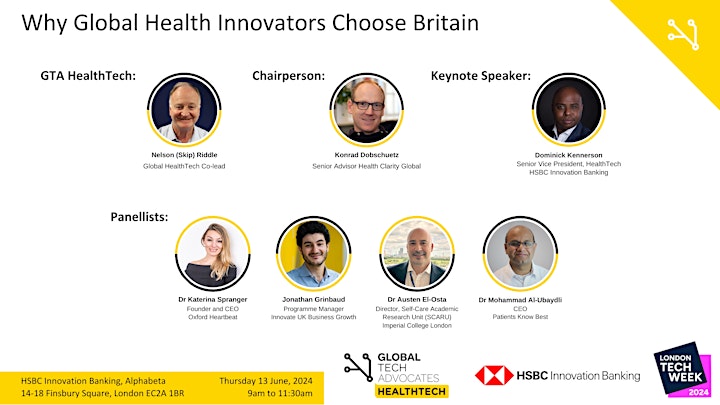 RussShaw1's tweet photo. .@GlobalTechAdv Healthtech hosting its @LDNTechWeek event on 13th June: @austenelosta @JonathanGrinbau @OxfordHeartbeat @patientsco @HSBCInnovation - hope you can join us! @TechLondonAdv  

https://t.co/LYfZaPRFQz https://t.co/iLJx8YubbI