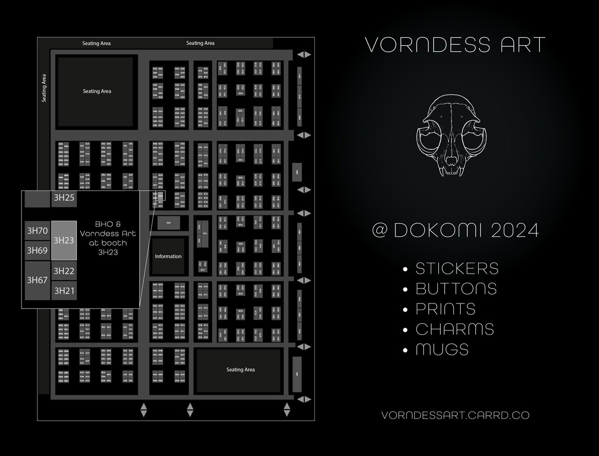 I'll be at #Dokomi in Düsseldorf in three weeks and bringing lots of #HazbinHotel fanmerch!

Come and visit me and <a href="/Art_of_Ileyeah/">BloodhoundOmega</a> at booth 3H23! :D