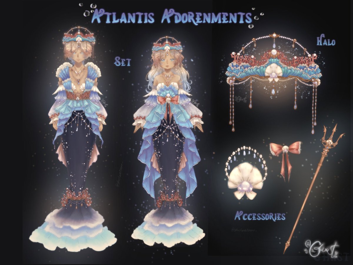 “Atlantis Adornments”
𓆝 𓆟 𓆞
🫧tidalglow concept for #royalehigh 
🪼 ๋࣭  ࣪ ˖✩
🪸close ups in thread
: 𓏲🐋 ๋࣭  ࣪ ˖✩࿐࿔ 🌊
#royalehigh #royalehighconcept #rhtc #gameconcept #art #summer #roblox #royalehightidalglow