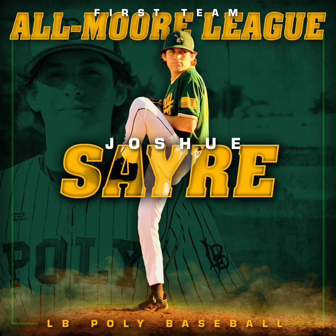 Congrats to Joshue Sayre 

First Team - All Moore League selection

#longbeachpoly #scholarsandchampions #jackrabbitbaseball