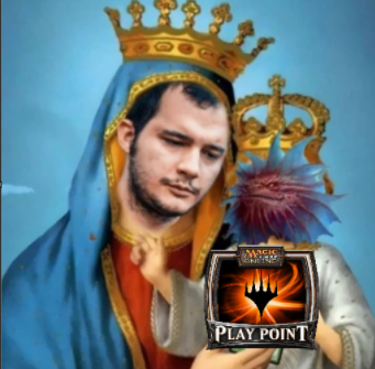 claudiohmtg's tweet photo. Saint Niv-Mizzet once again graces your timeline with the gift of  play points! Follow and retweet for a  chance to win 120 play points! All thanks to the @MagicOnline team. https://t.co/5JZB3158Sj