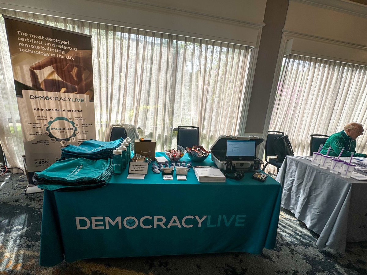 DemLiveNews's tweet image. Thank you to the Massachusetts Town Clerks Association for hosting a productive and engaging conference. We look forward to continuing our work with such outstanding election officials.

#electiontechnology #democracylive #MTCA #MTCAConference #AccessibleVoting