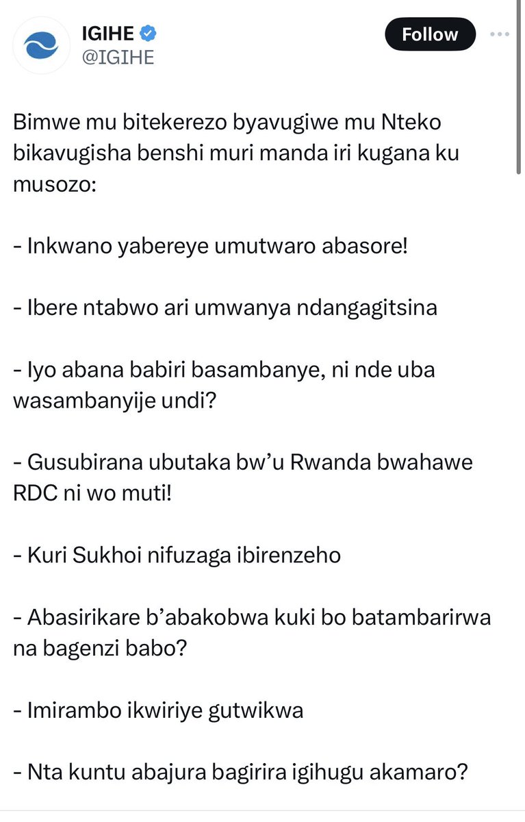 CitizenBroadca1's tweet photo. These are problem of parliament of Rwanda. Source @igi https://t.co/asMOwKb40N