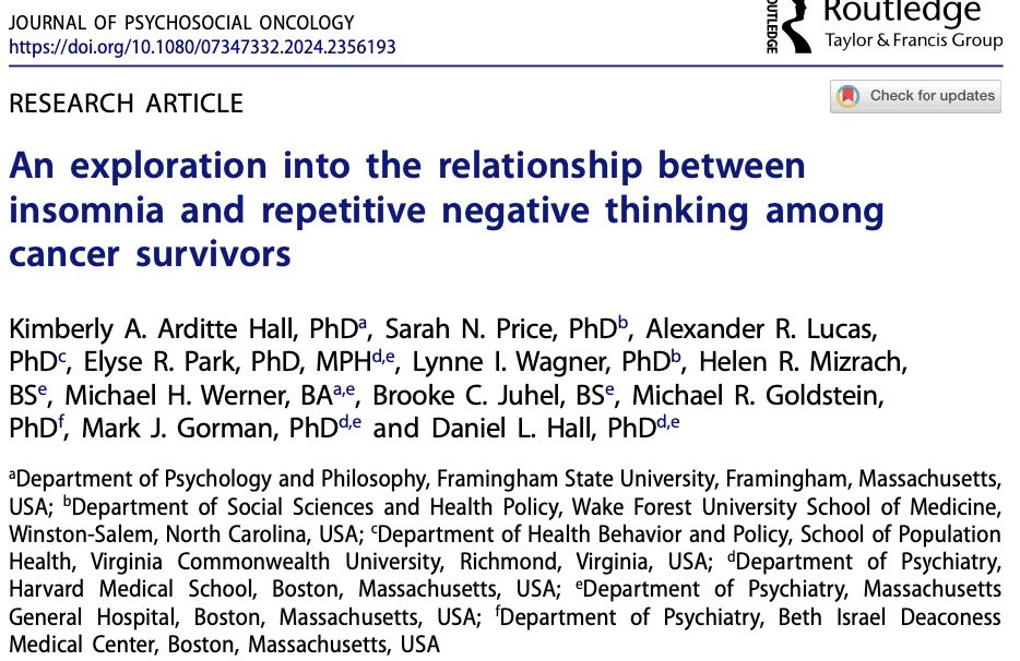 Daniel Hall, PhD (@danielhallphd) on Twitter photo In press! Check out our new publication focused on the overlap between #insomnia and #fearofrecurrence in #cancer ā exploratory findings from our teamās pilot RCT <a href="/MGH_HPRIR/">MGH HPRIR</a> <a href="/MonganInstitute/">Mongan Institute</a> <a href="/MGHPsychiatry/">MGH Psychiatry</a> <a href="/MGHCancerCenter/">Mass General Cancer Center</a> In press! Check out our new publication focused on the overlap between #insomnia and #fearofrecurrence in #cancer ā exploratory findings from our teamās pilot RCT <a href="/MGH_HPRIR/">MGH HPRIR</a> <a href="/MonganInstitute/">Mongan Institute</a> <a href="/MGHPsychiatry/">MGH Psychiatry</a> <a href="/MGHCancerCenter/">Mass General Cancer Center</a>
