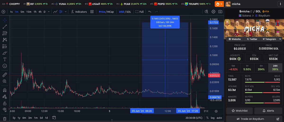MemeCoin Whale Pumps tweet media