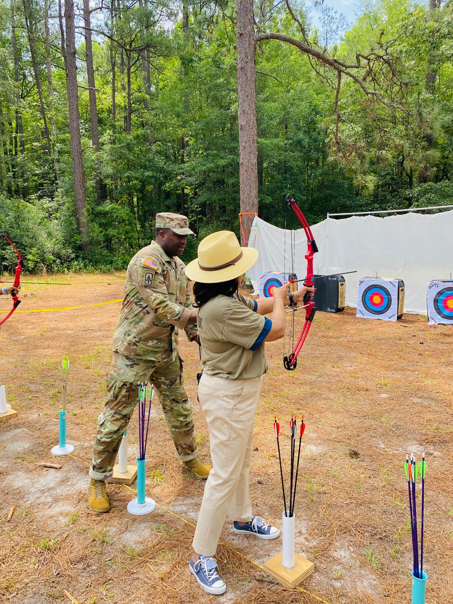 rvhs_JROTC's tweet photo. It was an honor to welcome the Superintendent of Richland 2 to the Fort Jackson base archery range today !🏹 We appreciate the Superintendent’s support of our cadets and their passions. #Archery #JCLC #Richland2 #HOOAH https://t.co/8ODs3qaeYD