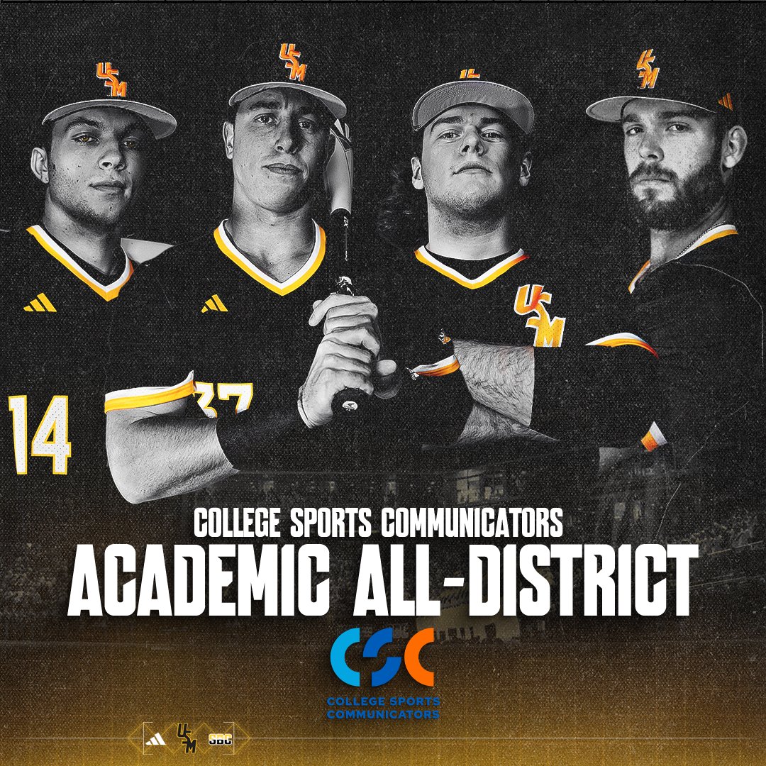 Southern Miss Baseball (@southernmissbsb) on Twitter photo πβοΈπ
DMac, Tuna, The Kid and Slader were named to the <a href="/CollSportsComm/">College Sports Communicators</a> Academic All-District Team.
π: smttt.info/3RcX1Ve
<a href="/CollSportsComm/">College Sports Communicators</a> | #EverythingMatters | #SMTTT πβοΈπ
DMac, Tuna, The Kid and Slader were named to the <a href="/CollSportsComm/">College Sports Communicators</a> Academic All-District Team.
π: smttt.info/3RcX1Ve
<a href="/CollSportsComm/">College Sports Communicators</a> | #EverythingMatters | #SMTTT