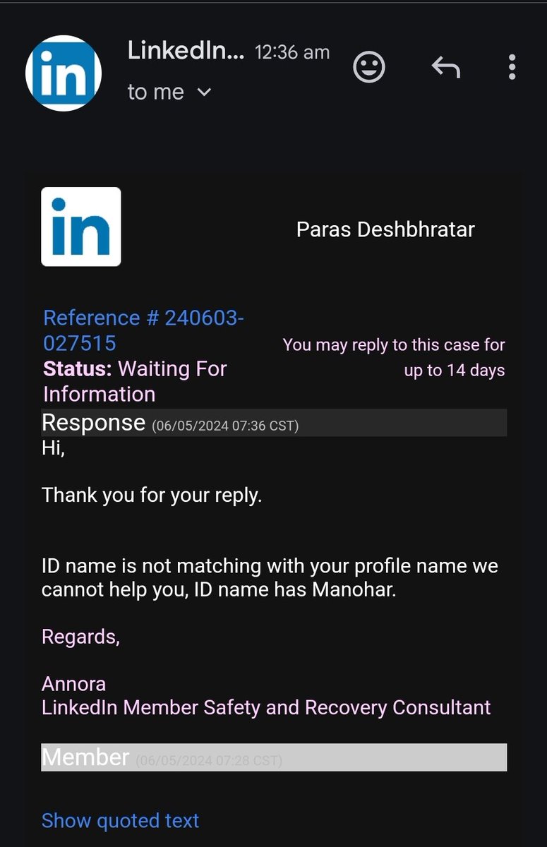 Paras_SEO's tweet photo. @keyvandavani I am facing the same issue @LinkedInHelp https://t.co/q42FmXeIGU