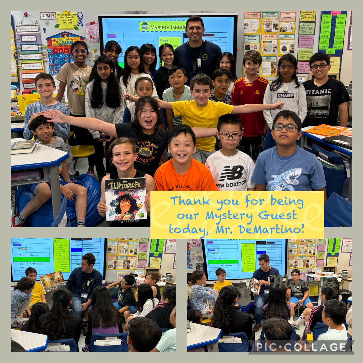 KawasakiSeth's tweet photo. Thank you @MrDeMartino17 for being our Mystery Guest for our ABC Countdown today! @A_RiveraNY @PTAJackson @JerichoUFSD https://t.co/vW99UcQ1nR