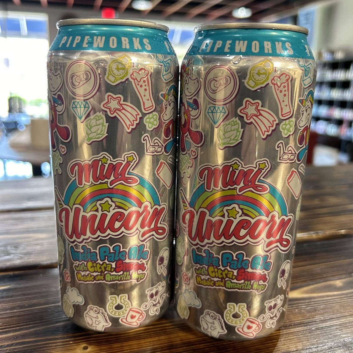 EPIC IPA Alert!

Mini Unicorn | Pipeworks Brewing Company

IPA with Citra, Simcoe, Amarillo, and Mosaic hops. If you had a trapper keeper in the year 2000, you may know the vibes! 

This is a straight up 5% IPA absolutely bursting with hop aroma!

Cheers!