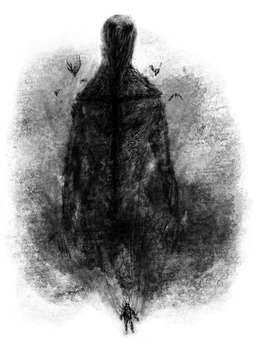 BazinNico's tweet photo. "Une silhouette sombre" je crois que ce sont les termes employés dans la précieuse liste d'illustrations pour @Sick_Mag n°28.
C'est poétique 🖤
#sickmagazine #dark #emptyness #darkart https://t.co/sHBsqtjXA5
