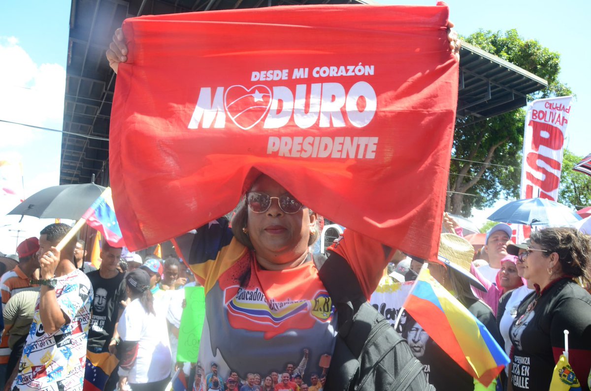 Pueblo de Ciudad Bolívar en respaldo irrestricto al presidente <a href="/NicolasMaduro/">Nicolás Maduro</a> <a href="/amarcanopsuv/">Ángel Marcano</a>